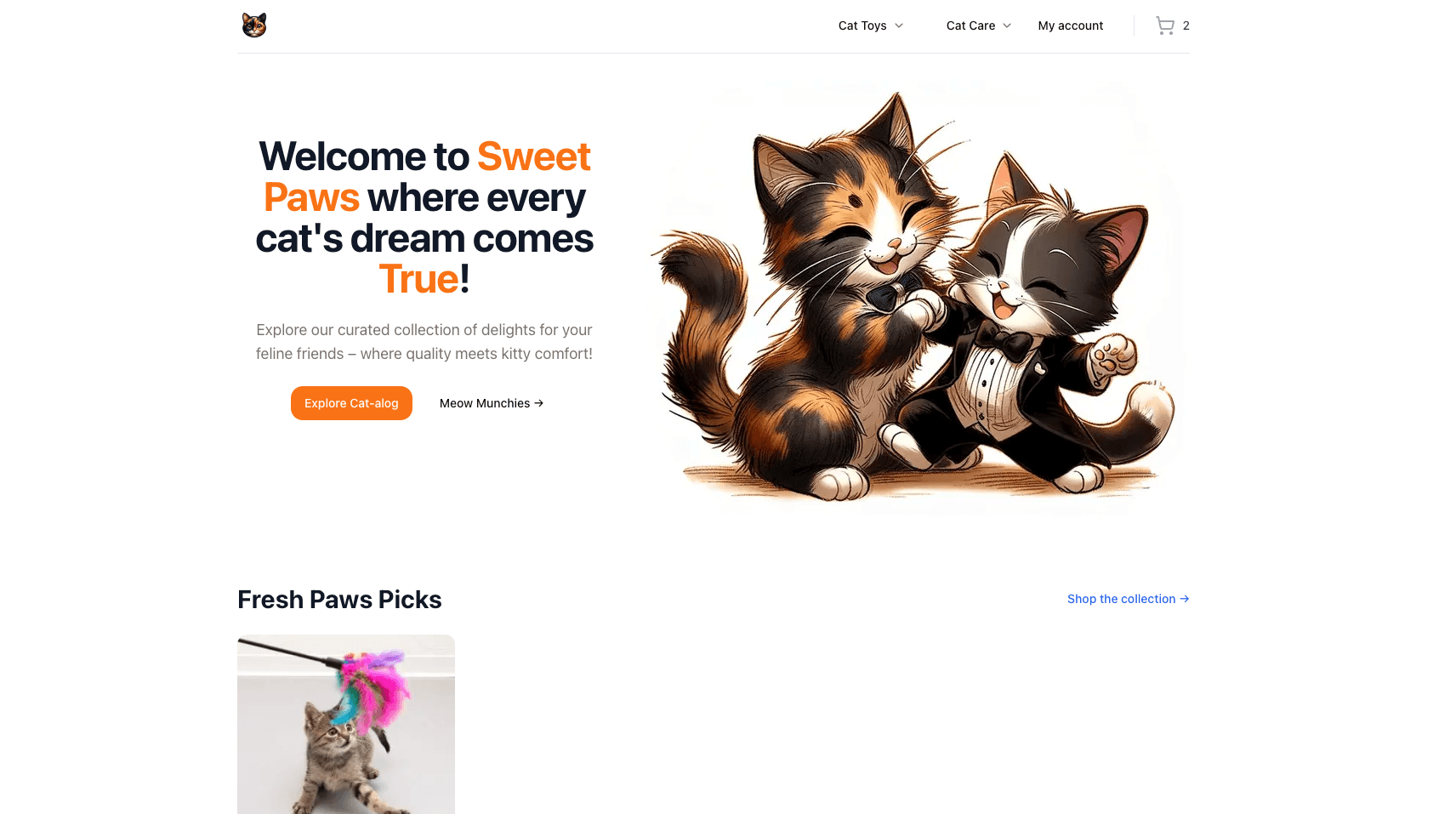 Sweet Paws: A Feline-Friendly E-commerce