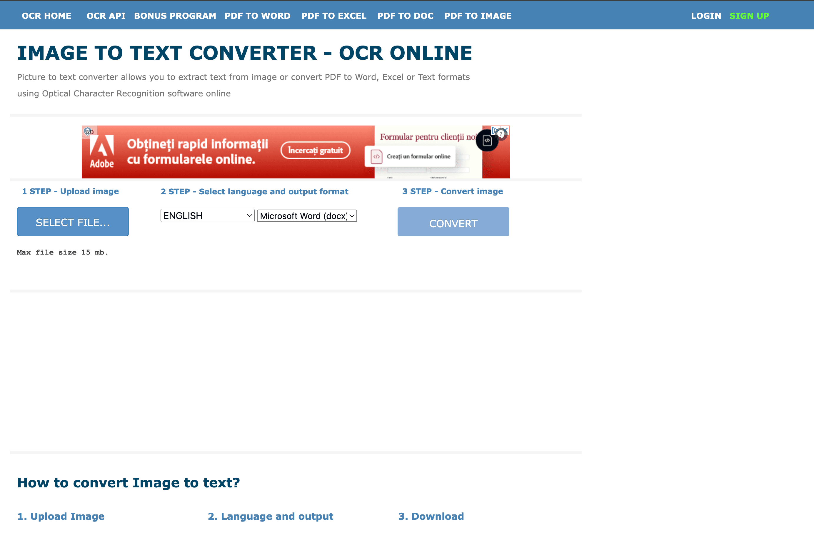 Image of Online OCR